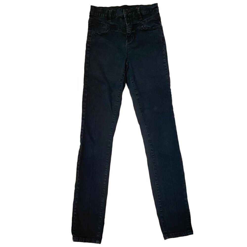 Urban Outfitters BDG Seam High Rise Black Jeans Size 26 Distressed Skinny